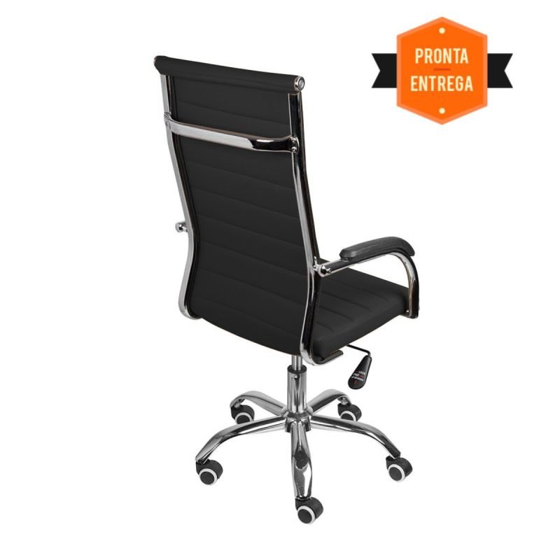 Cadeira de Escritório LONDON Giratória – Base Cromada - Imagem 3