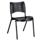Cadeira Fixa 04 Pés Plástica (Polipropileno) – Cor Preto