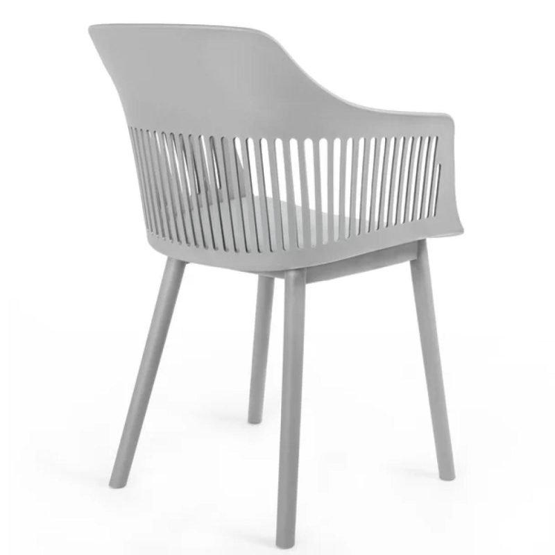 Cadeira Interlocutor MARCELA Polipropileno – COR CINZA - Imagem 2