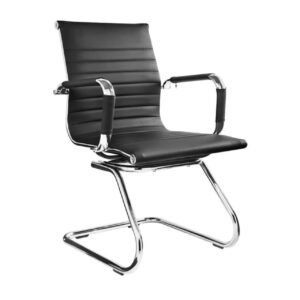Cadeira Interlocutor Esteirinha CHARLES EAMES OR-3301 - Cor Preta 30401