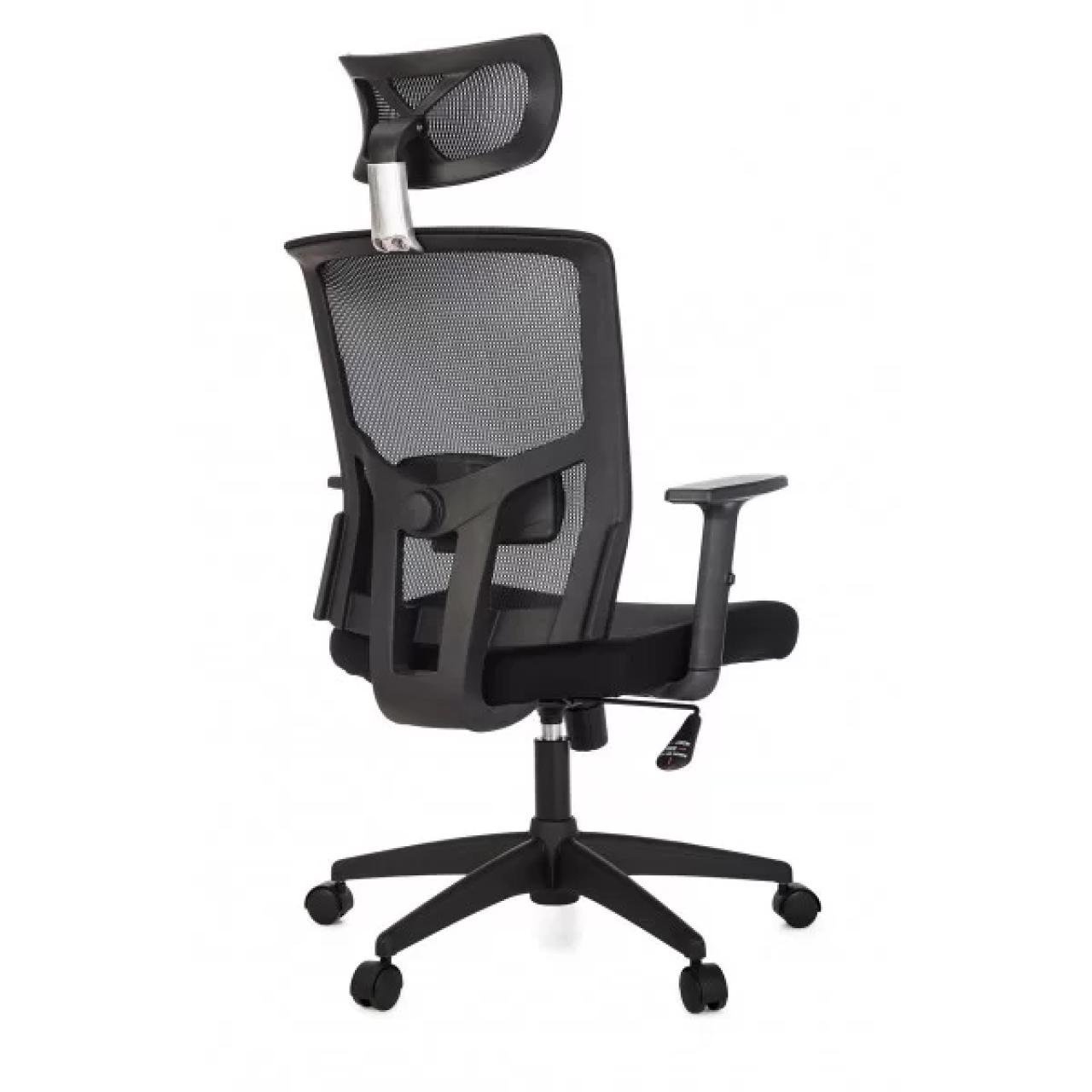 Poltrona Presidente Tela ANM-312P - C/ Encosto de Cabeça - Cor Preto - BLUME - 32981 - Imagem 6