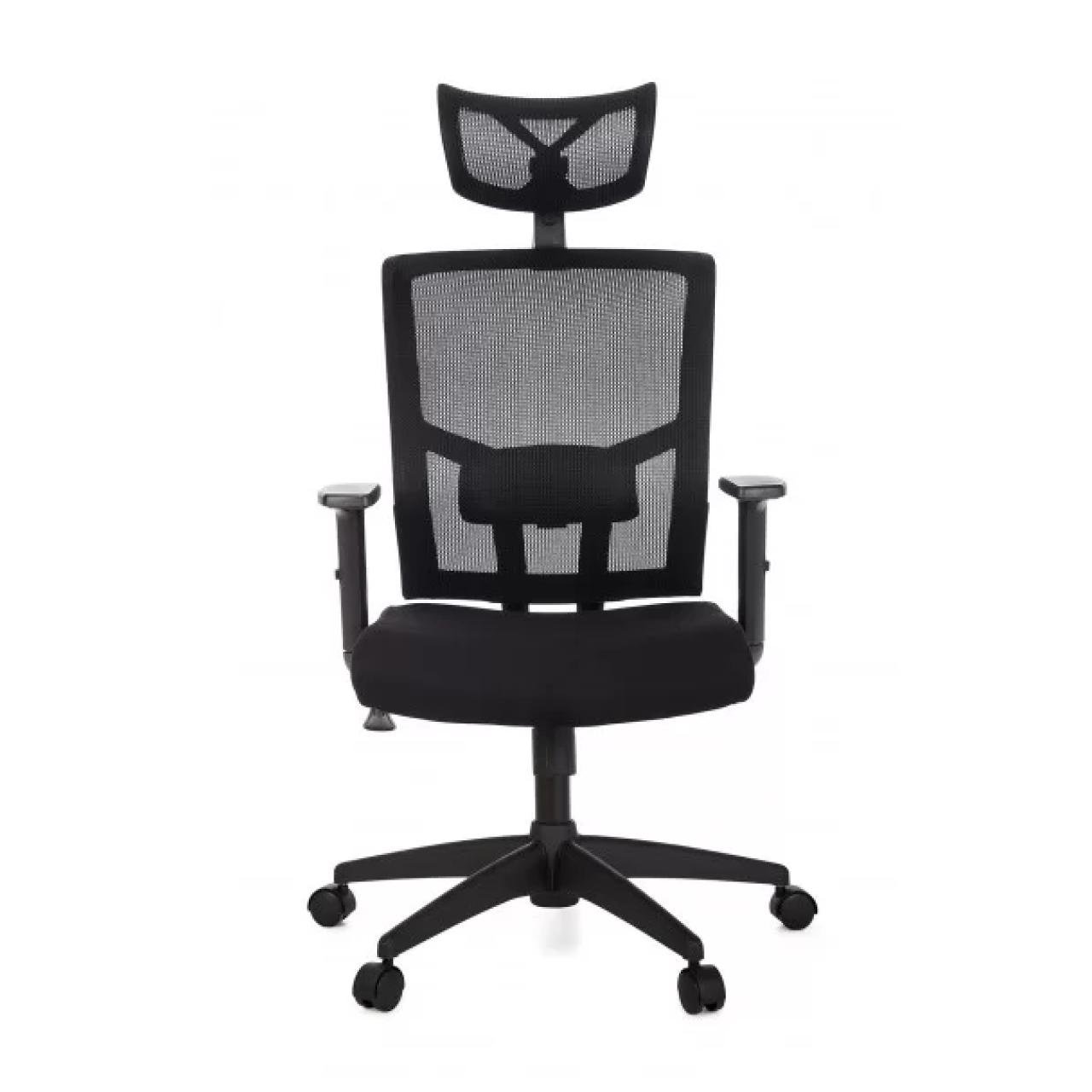 Poltrona Presidente Tela ANM-312P - C/ Encosto de Cabeça - Cor Preto - BLUME - 32981 - Imagem 4