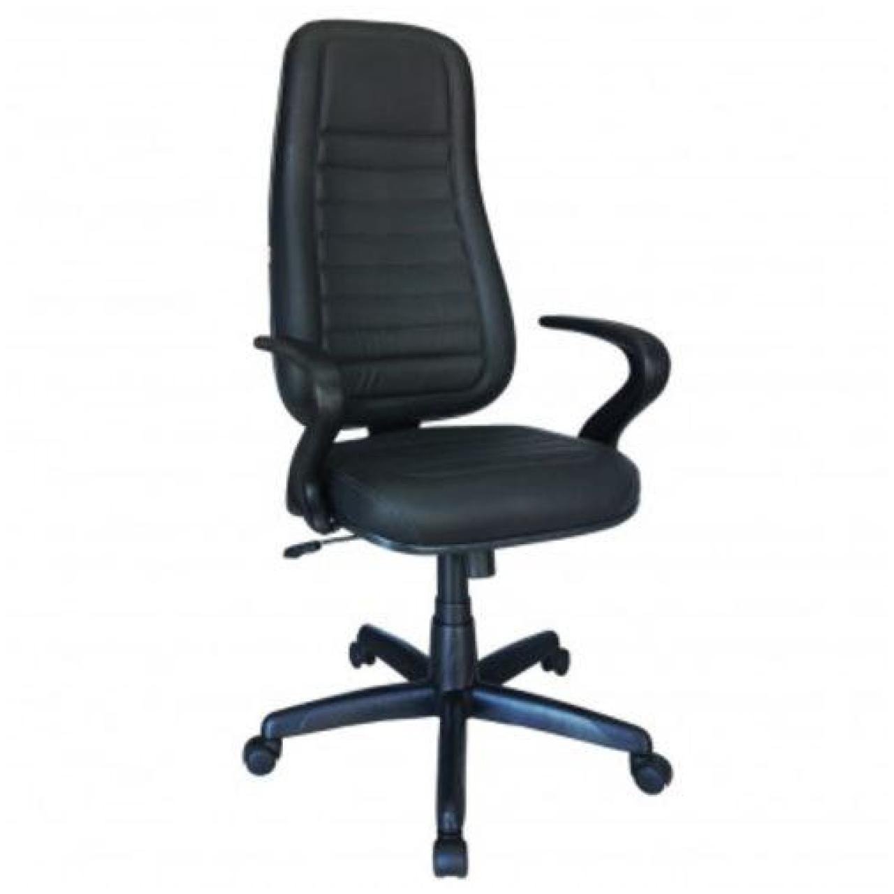 Cadeira Presidente ALTA - BRAÇO "7" - COR PRETA 30103