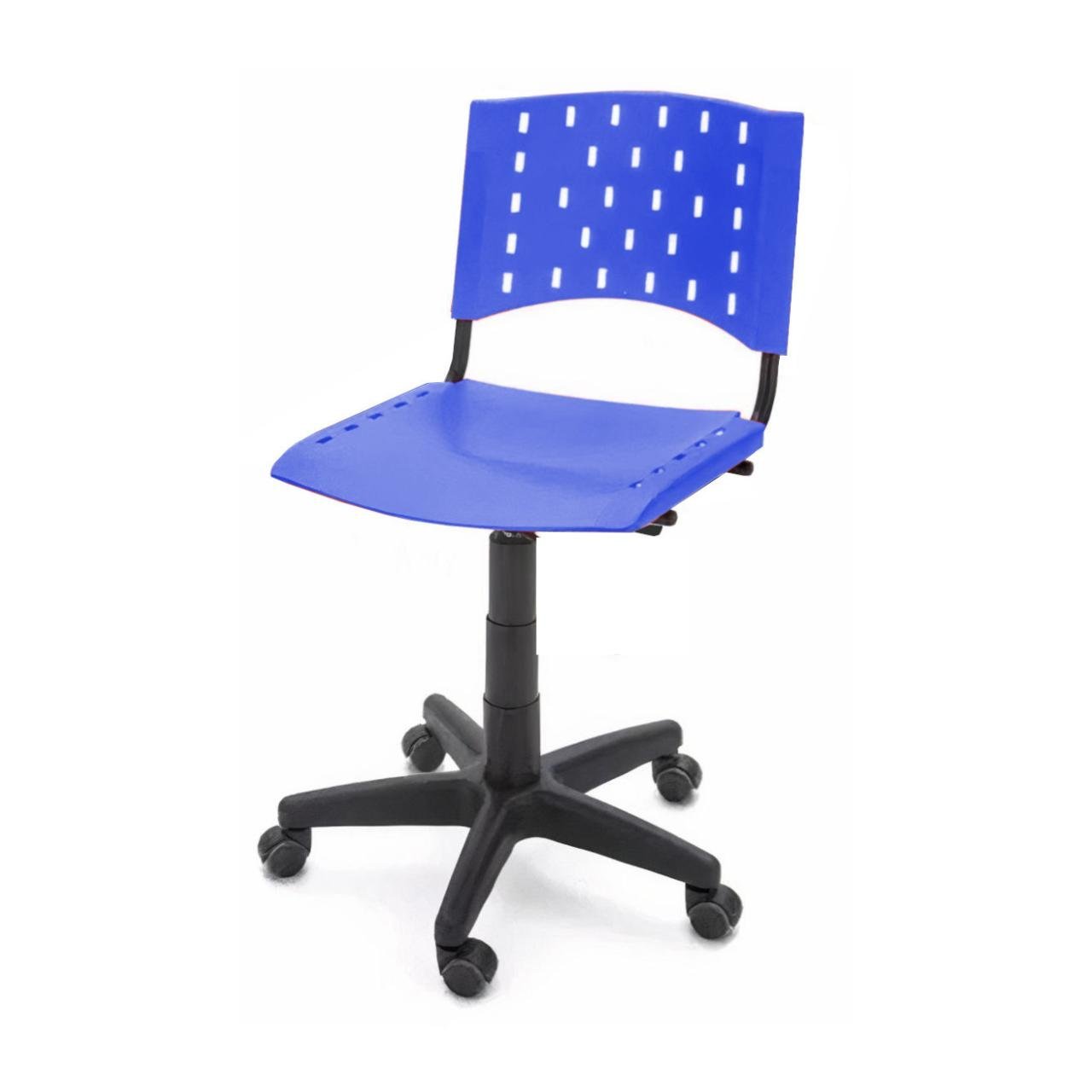 Cadeira de Escritório Giratória PLÁSTICA - PMD - COR AZUL - 31302 - Imagem 4