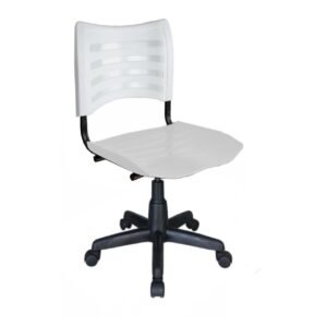 Cadeira de Escritório Giratória PLÁSTICA - PMD - COR BRANCO - 31315