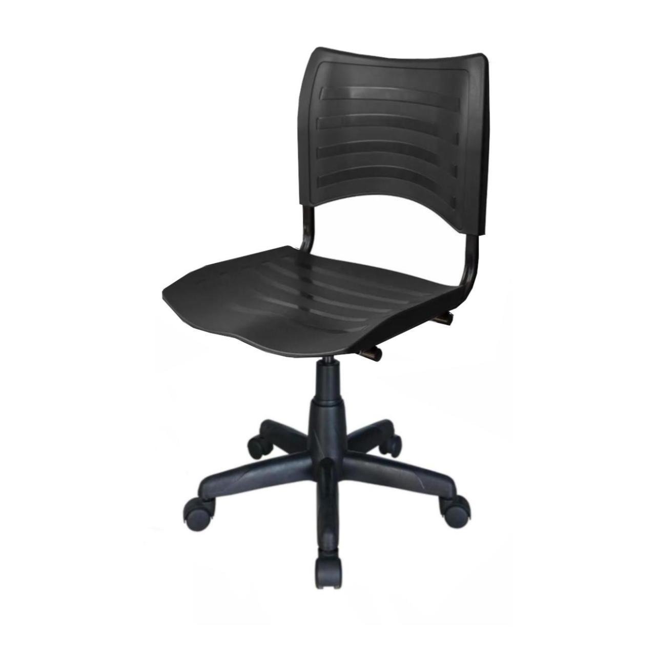 Cadeira de Escritório Giratória PLÁSTICA - PMD - COR PRETO - 31312 - Imagem 4
