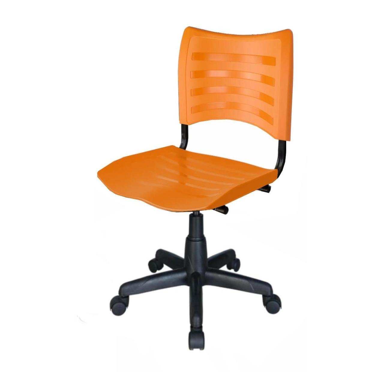 Cadeira de Escritório Giratória PLÁSTICA - PMD - COR LARANJA - 31316 - Imagem 2
