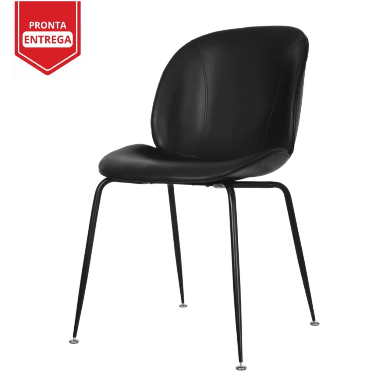 Cadeira Interlocutor UDYR Corino - COR PRETO - PMD - 37003 - Imagem 3