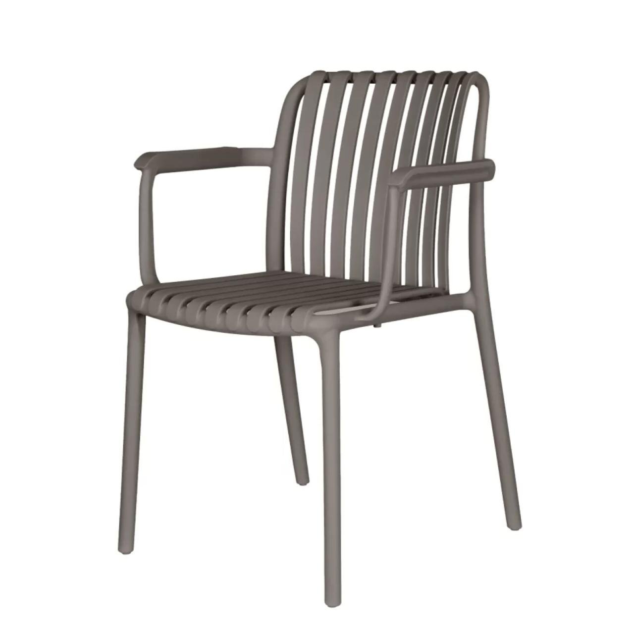 Cadeira Interlocutor CAIRO POLIPROPILENO - COR CINZA - Pollo Móveis - 37007 - Imagem 4