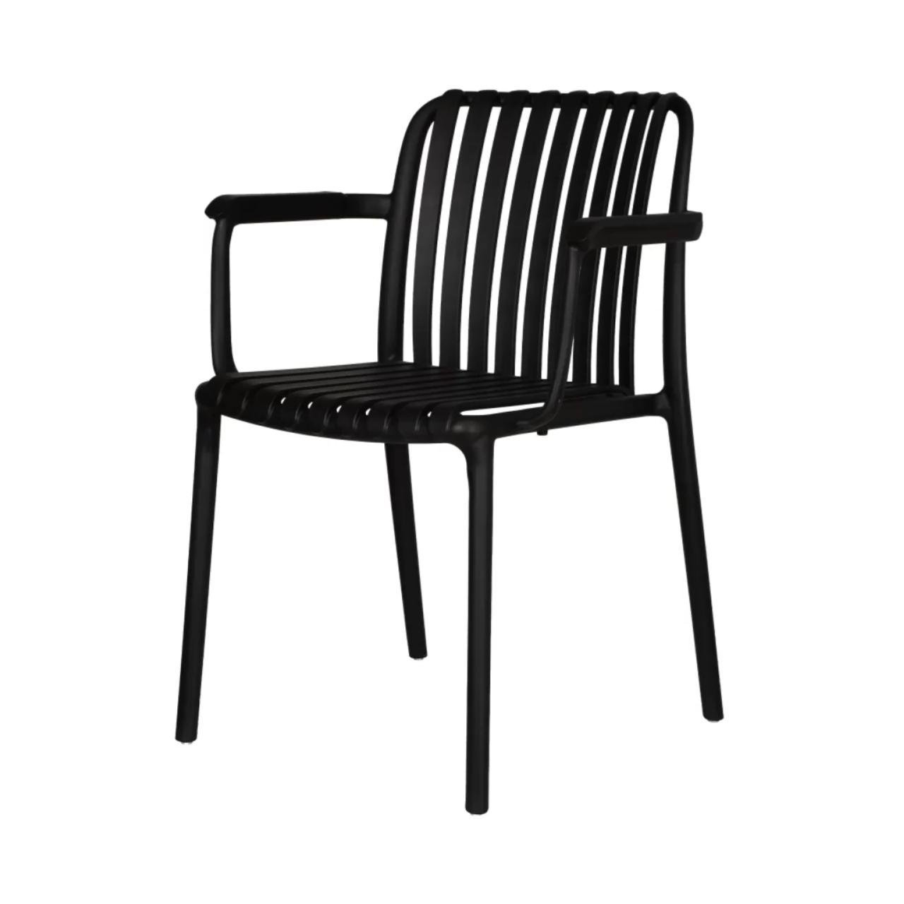 Cadeira Interlocutor CAIRO POLIPROPILENO - COR PRETO - PMD - 37008 - Imagem 4