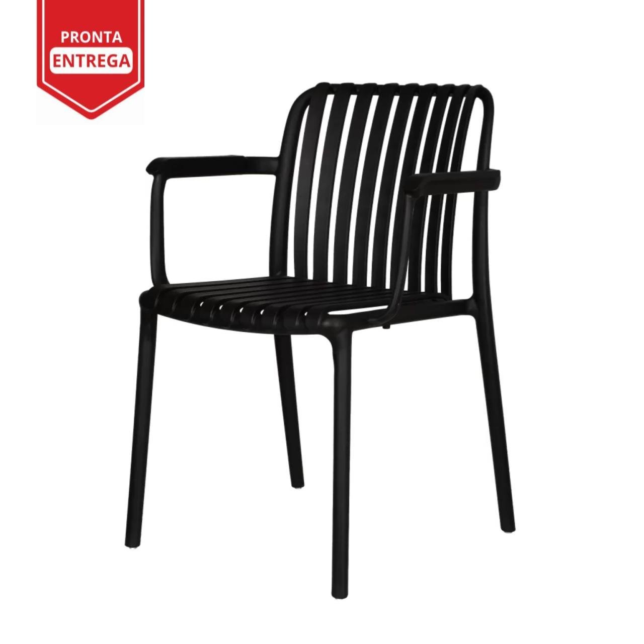 Cadeira Interlocutor CAIRO POLIPROPILENO - COR PRETO - PMD - 37008 - Imagem 3