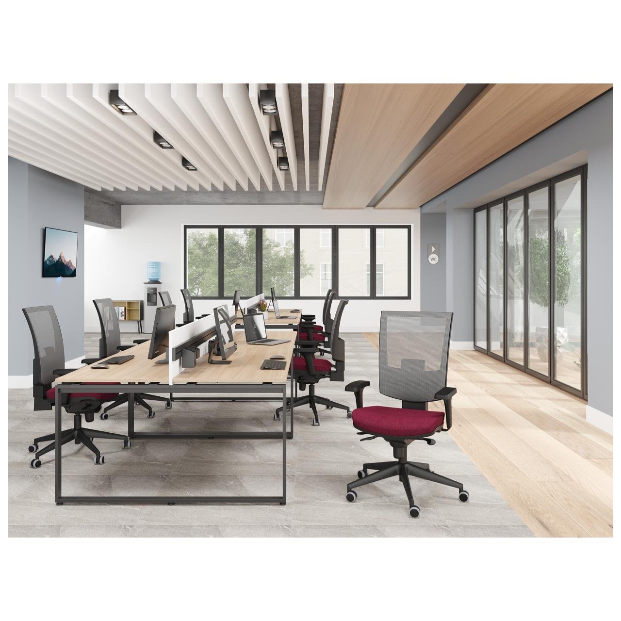 Cadeira de Escritório Diretor TELA FLASH Back System - PLAXMETAL - 35626 - Imagem 7