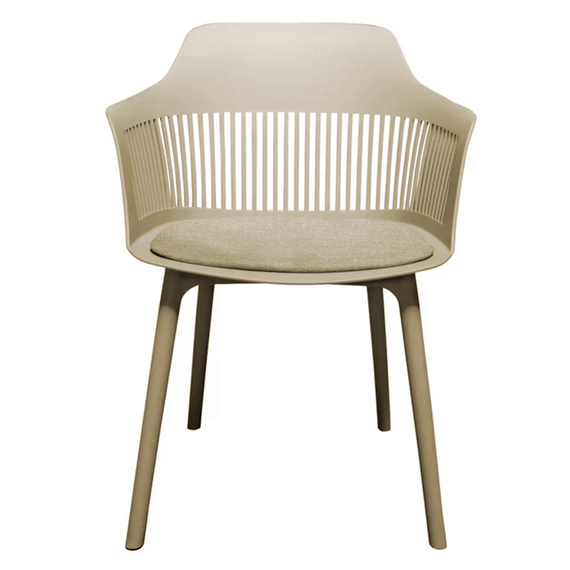 Cadeira Interlocutor MARCELA Polipropileno - COR FENDI- Pollo Móveis - 37012