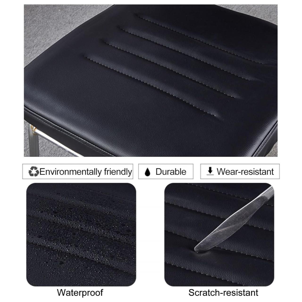 Cadeira Interlocutor Estofada RIVER - Cor Preto 48004 - Imagem 5