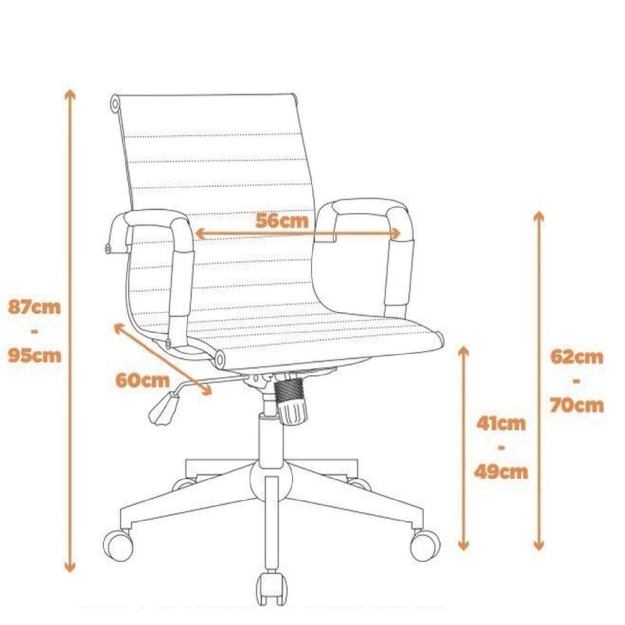 Cadeira DIRETOR Charles Eames Esteirinha - TERRACOTA - 32793 - Imagem 5