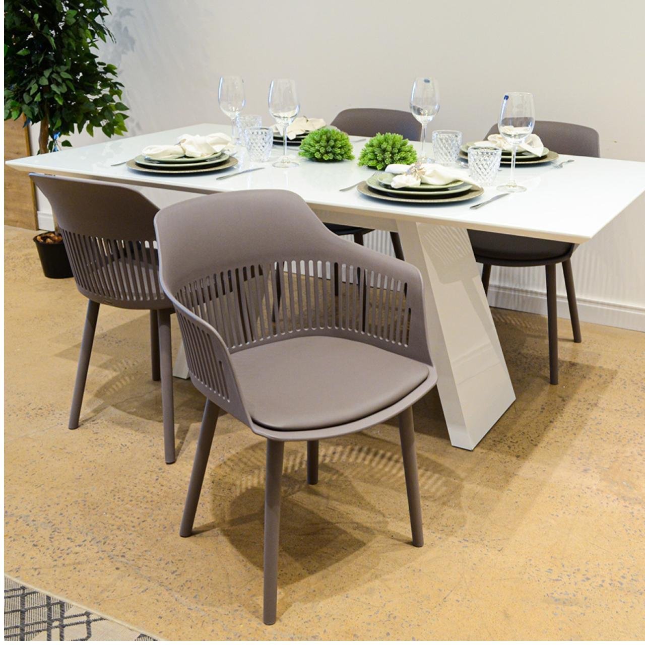 Cadeira Interlocutor MARCELA Polipropileno - COR CINZA - Pollo Móveis - 37013 - Imagem 8