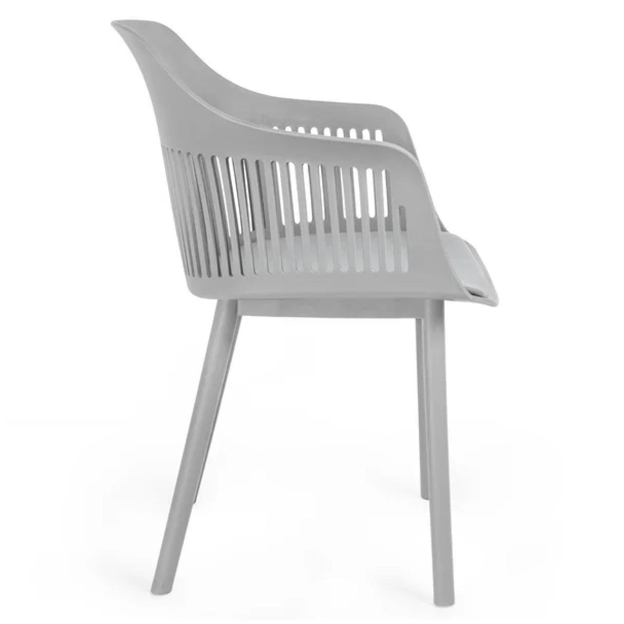 Cadeira Interlocutor MARCELA Polipropileno - COR CINZA - Pollo Móveis - 37013 - Imagem 4