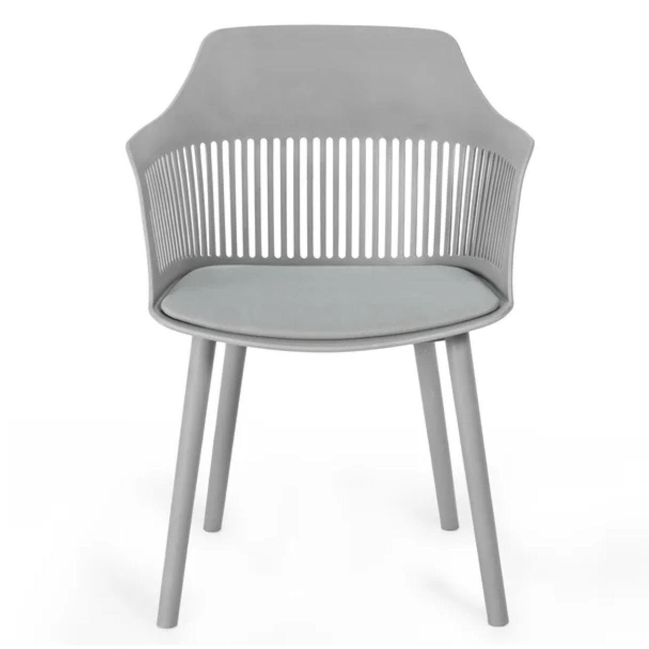 Cadeira Interlocutor MARCELA Polipropileno - COR CINZA - Pollo Móveis - 37013 - Imagem 2