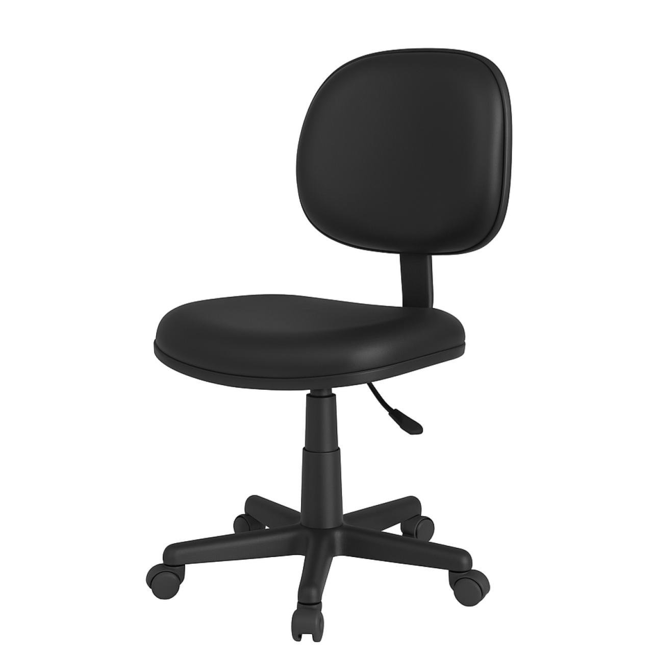 Cadeira Executiva LISA Giratória Sem Braços - Corino Preto - 31000 - Imagem 2