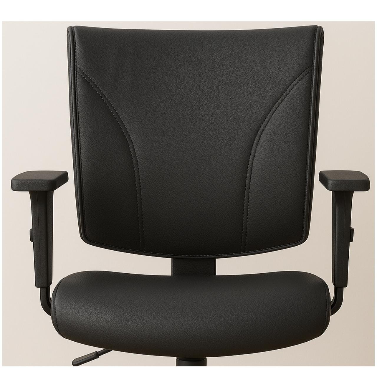 Cadeira B-ONE Giratória com Braços Reguláveis - Corino Preto - 31009 - Imagem 5