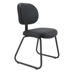 Cadeira Executiva LISA Base Trapézio - Corino Preto - 31030