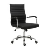 Cadeira de Escritório Diretor LONDON Giratória - Corino Preto - 31094