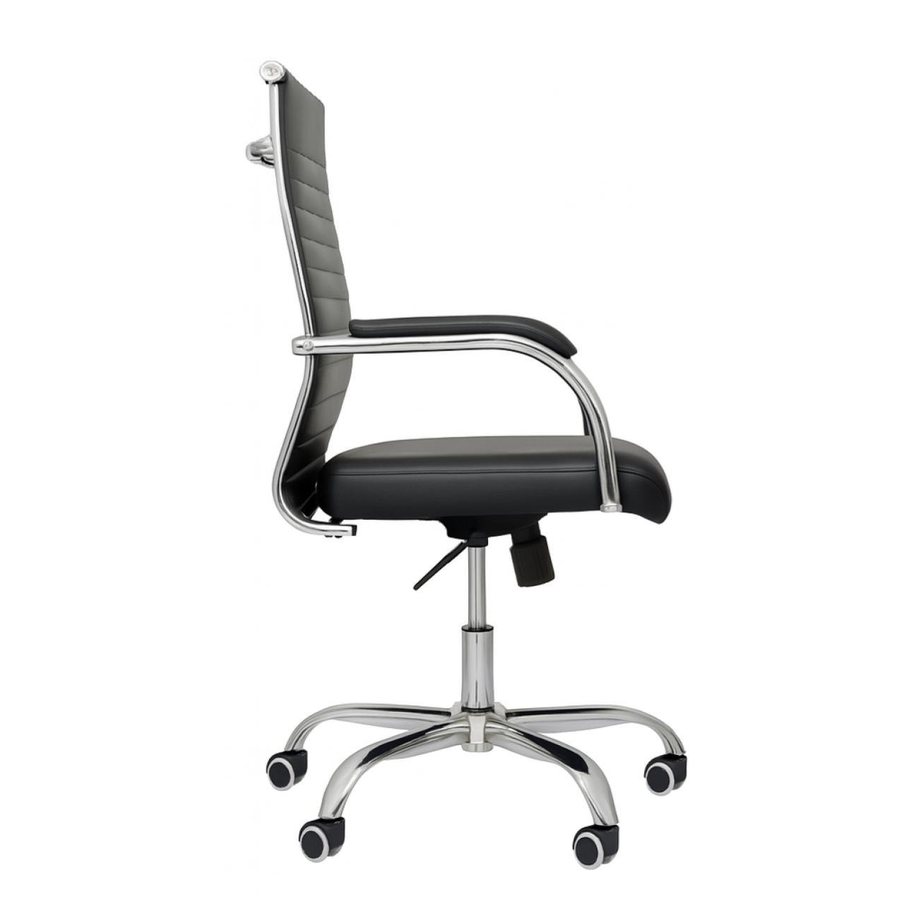 Cadeira de Escritório Diretor LONDON Giratória - Corino Preto - 31094 - Imagem 3