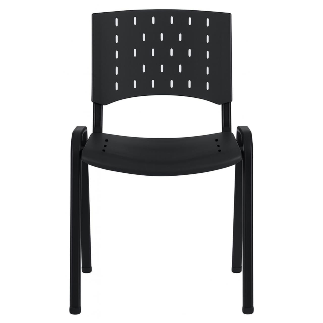 Cadeira Plástica REALPLAST 04 pés-Plástico Preto (Polipropileno) - 31201 - Imagem 2