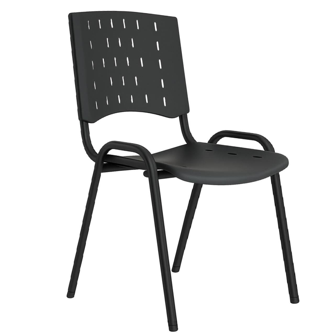 Cadeira Plástica REALPLAST 04 pés-Plástico Preto (Polipropileno) - 31201 - Imagem 5