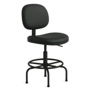 Cadeira Caixa EXECUTIVA LISA sem Braços - (Aranha MARTIFLEX) - Cor Preta - 35031