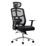 Poltrona Presidente Tela MK-4007 - Cor Preta 30004