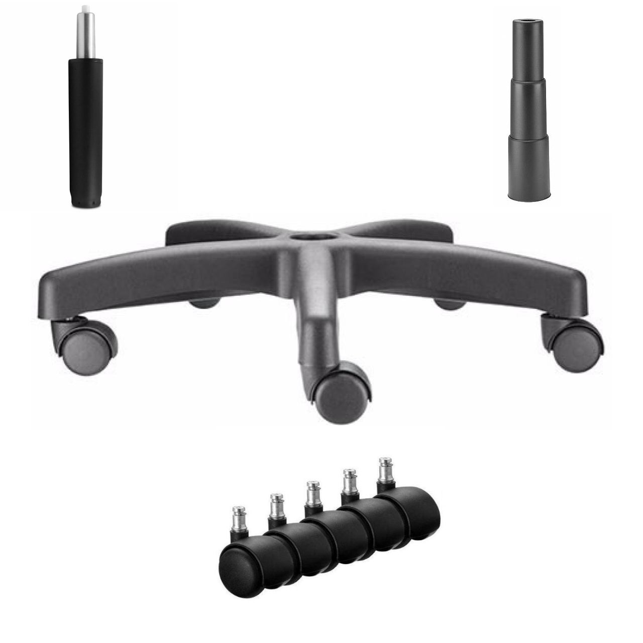 Cadeira Presidente BAIXA COSTURADA - Braço Corsa - COR PRETA 30102 - Imagem 4