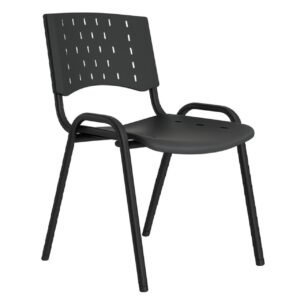 Cadeira Plástica REALPLAST 04 pés-Plástico Preto (Polipropileno) - 31201