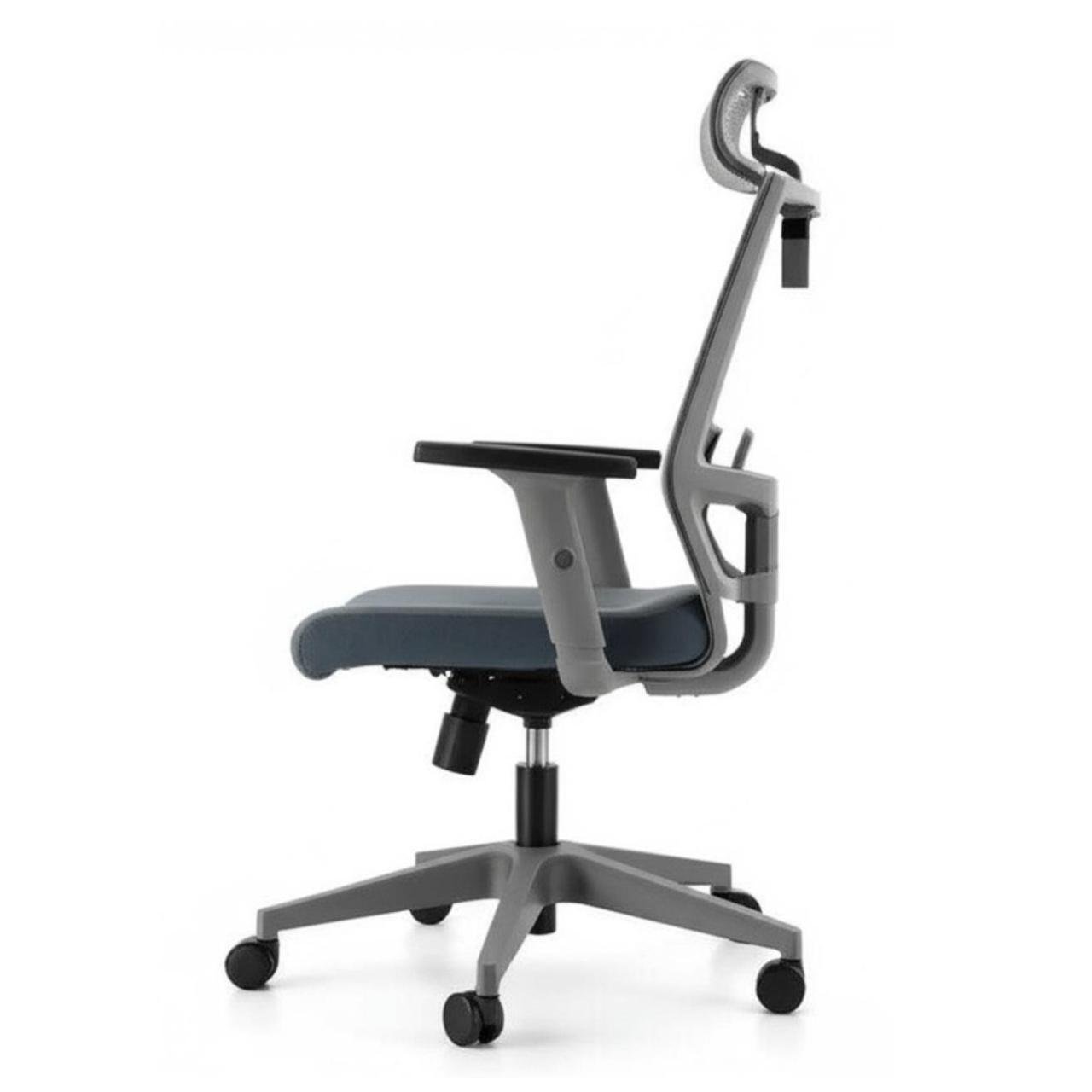 Cadeira Escritório Presidente Tela BERLIM (VOLT) - COR CINZA - 30091 - Imagem 2