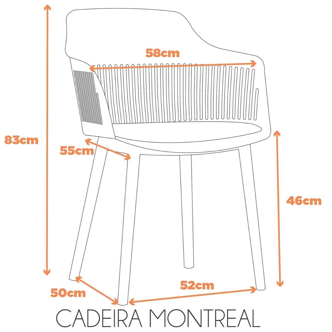 Cadeira Interlocutor MARCELA Polipropileno - COR FENDI- Pollo Móveis - 37012 - Imagem 5